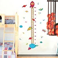 Lorcoo Gráfico de crecimiento- 60 x 140cm Adhesivo decorativo para pared medidor de altura para niños- Vivero Habitación…